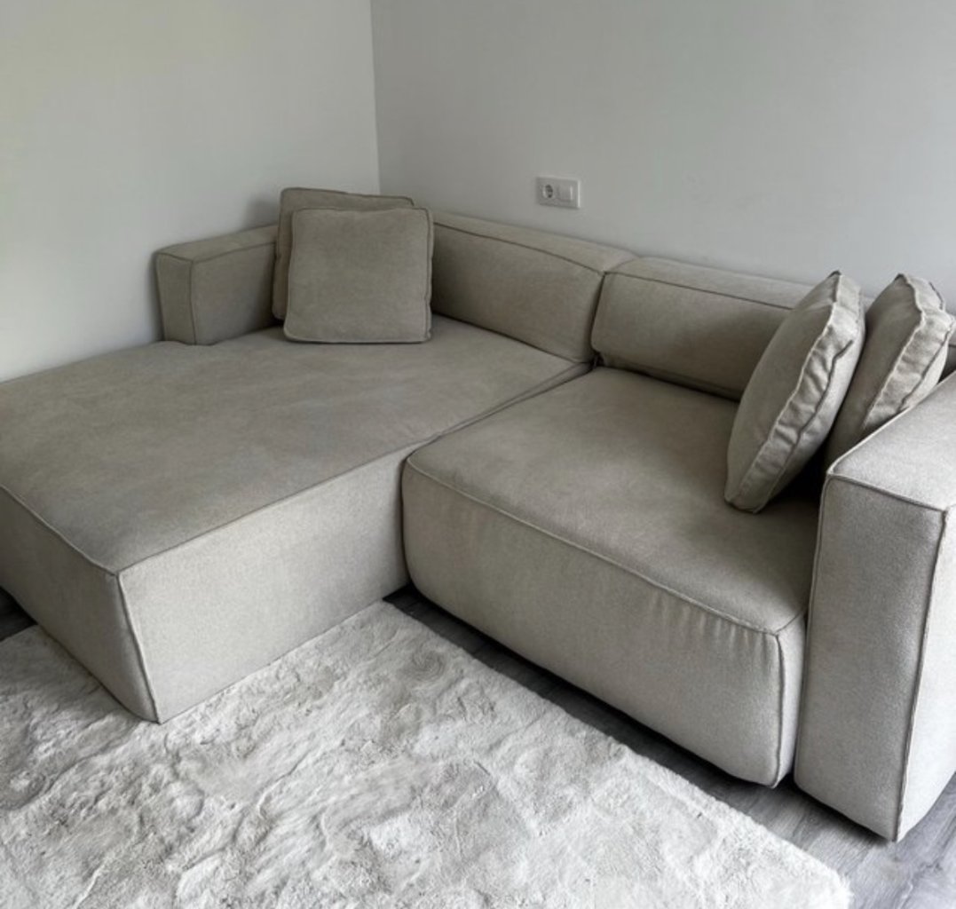 Schlafsofa in beige