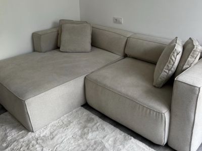 Schlafsofa in beige