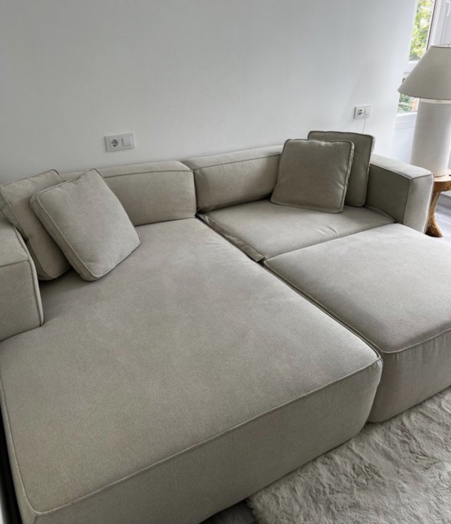Schlafsofa in beige