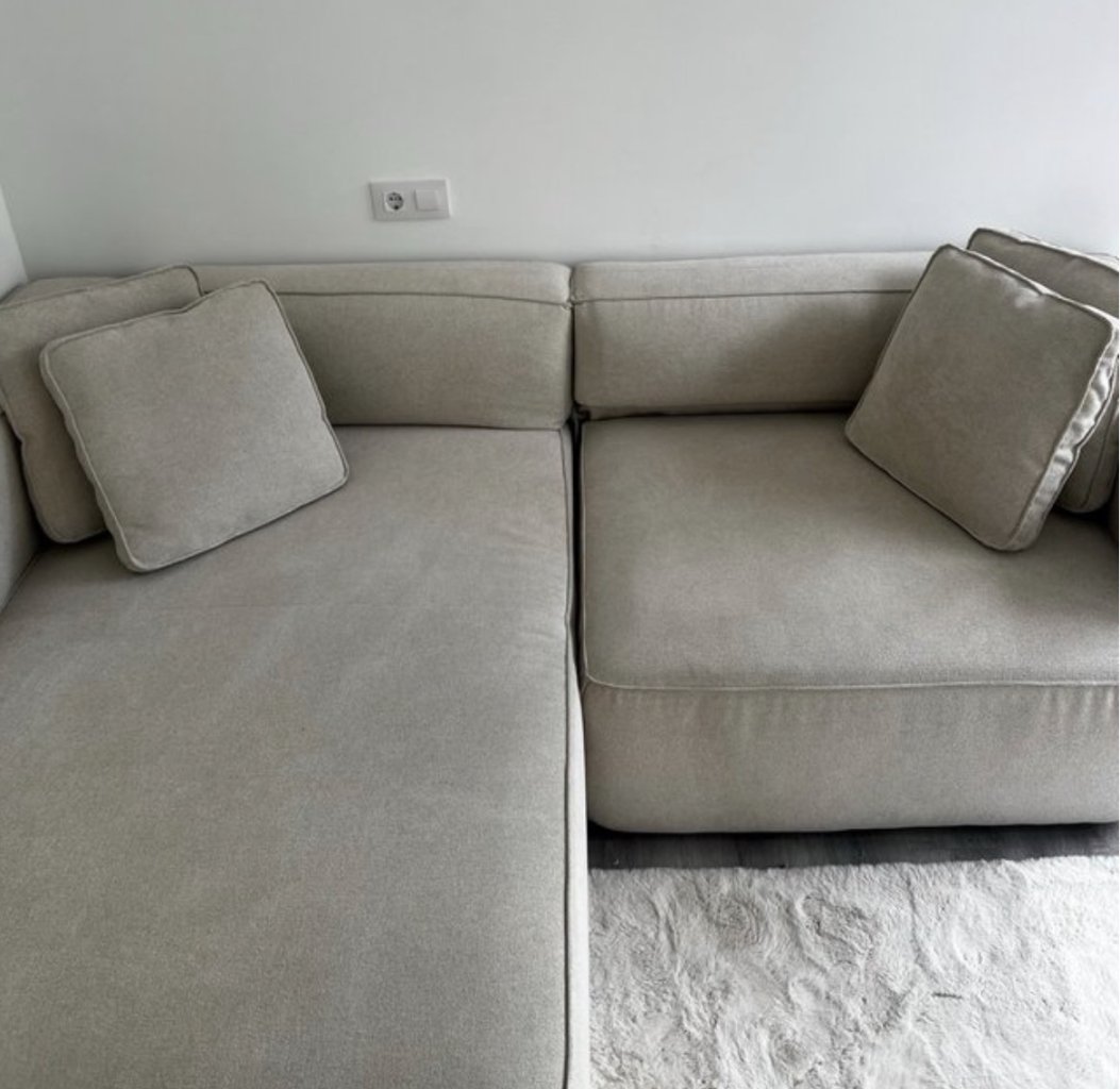 Schlafsofa in beige