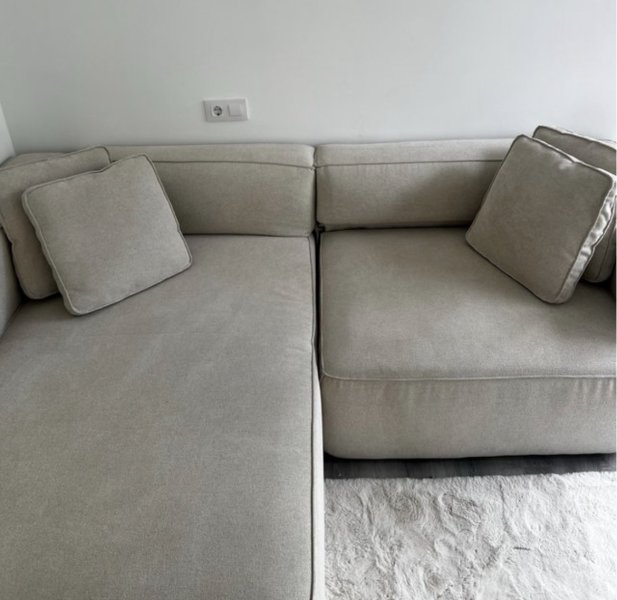 Schlafsofa in beige