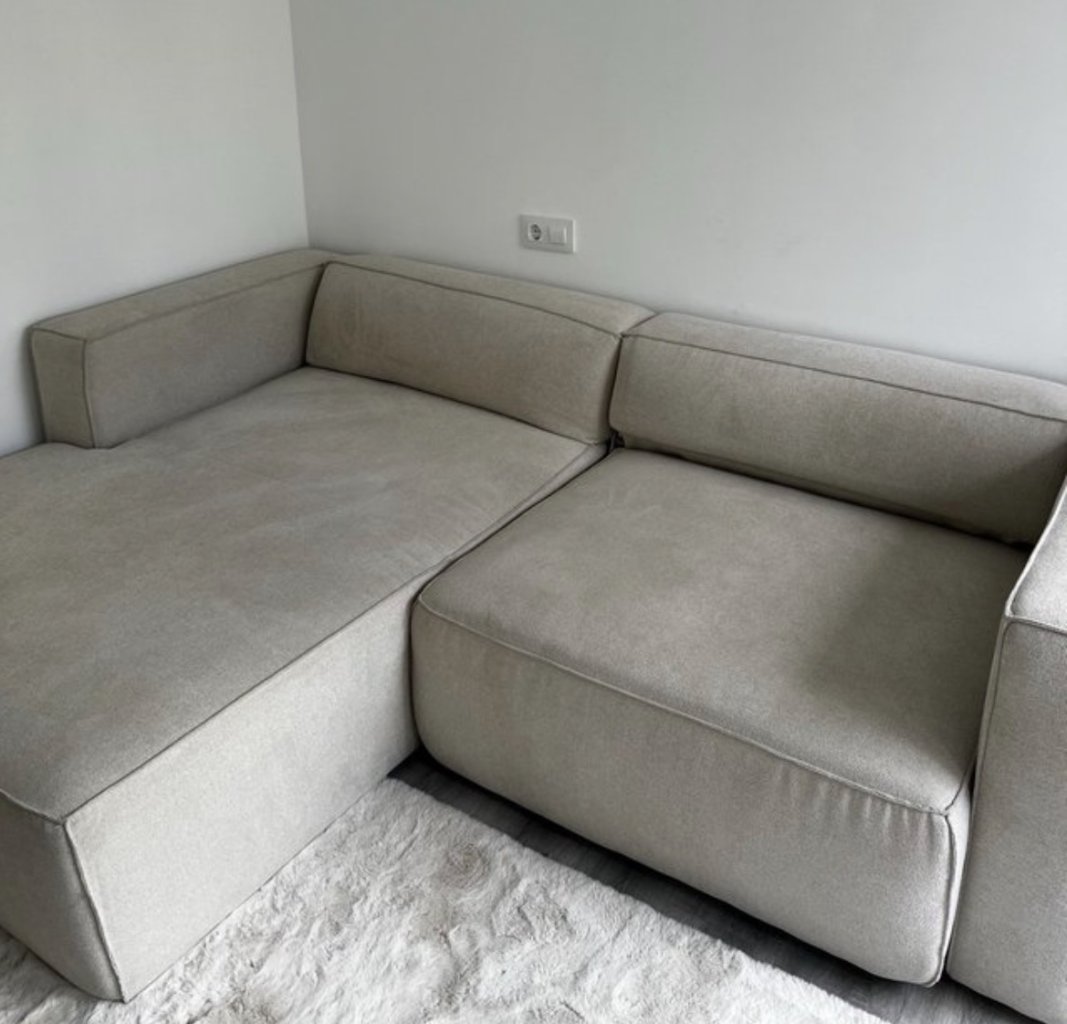 Schlafsofa in beige