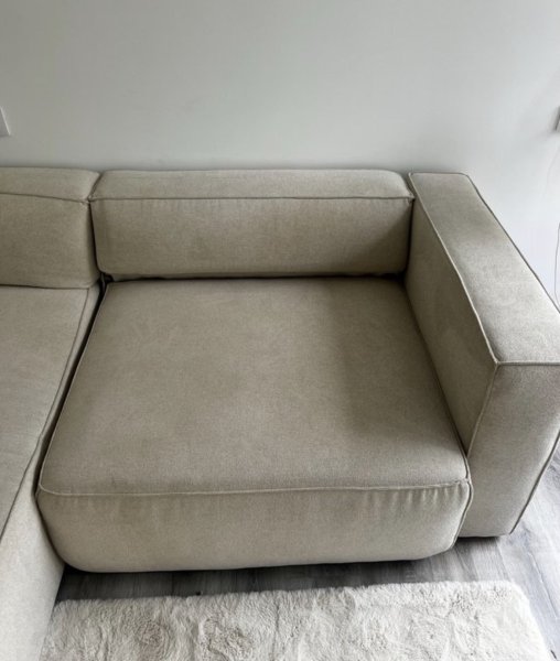 Schlafsofa in beige