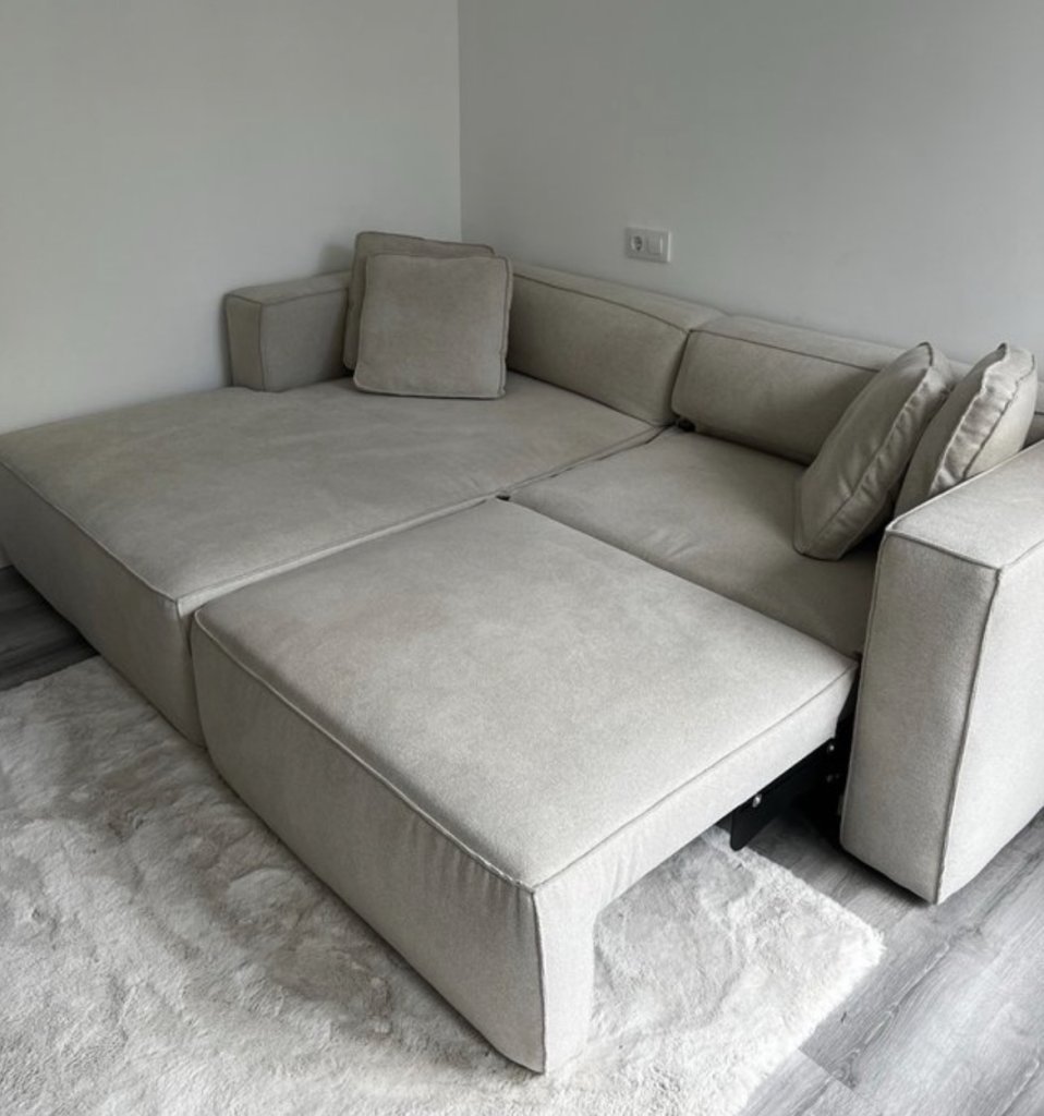 Schlafsofa in beige