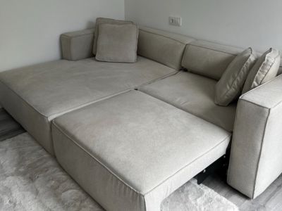 Schlafsofa in beige