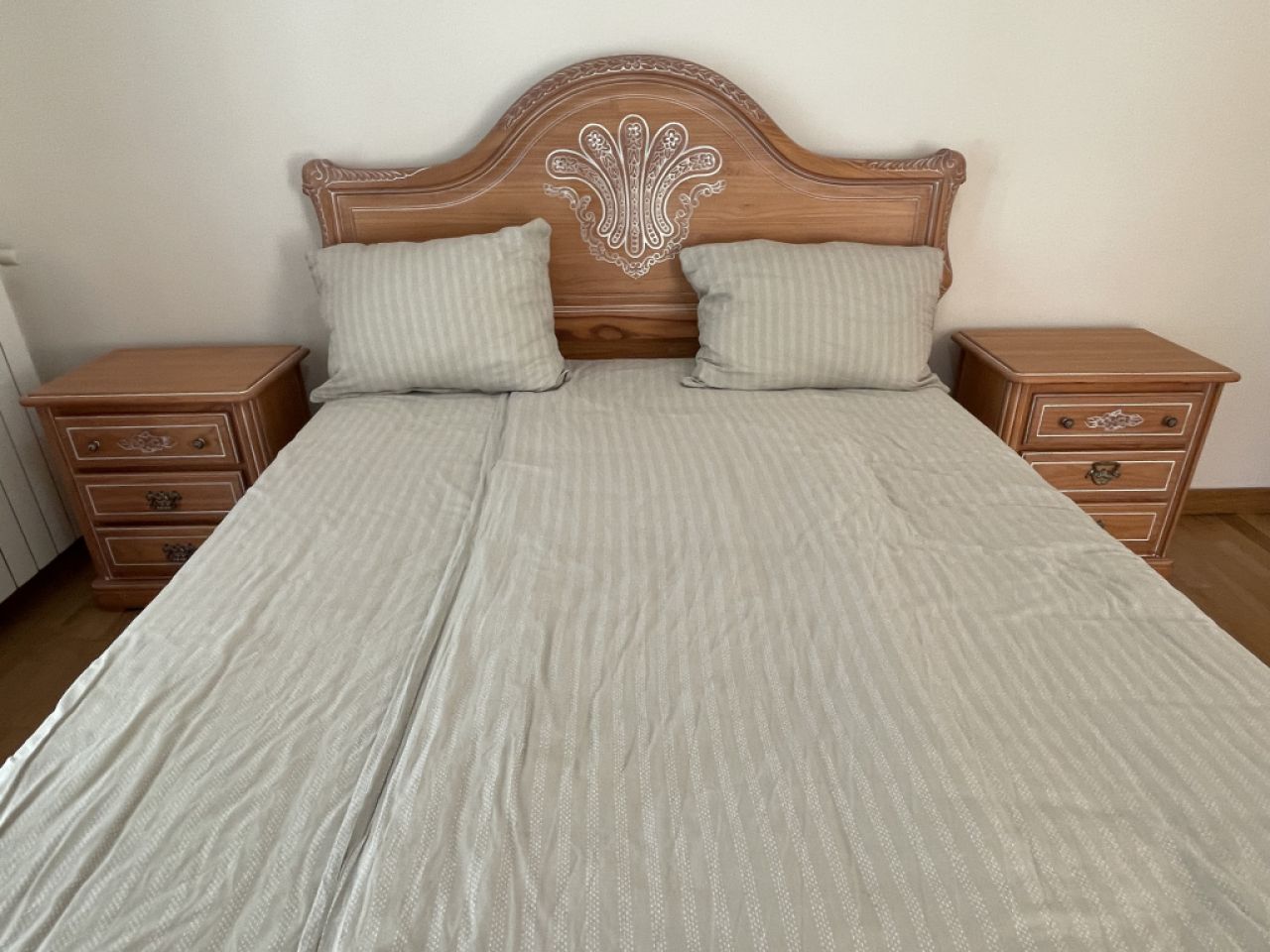 Complete bedroom with nightstands