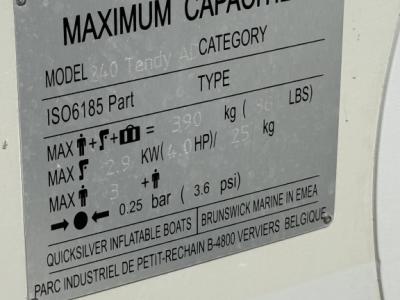 Inflatable boat / Dinghy Quicksilver 240 Trendy Air