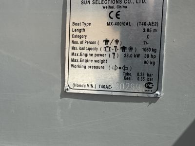 Schlauchboot Honwave T40 AE mit viel Zubehör