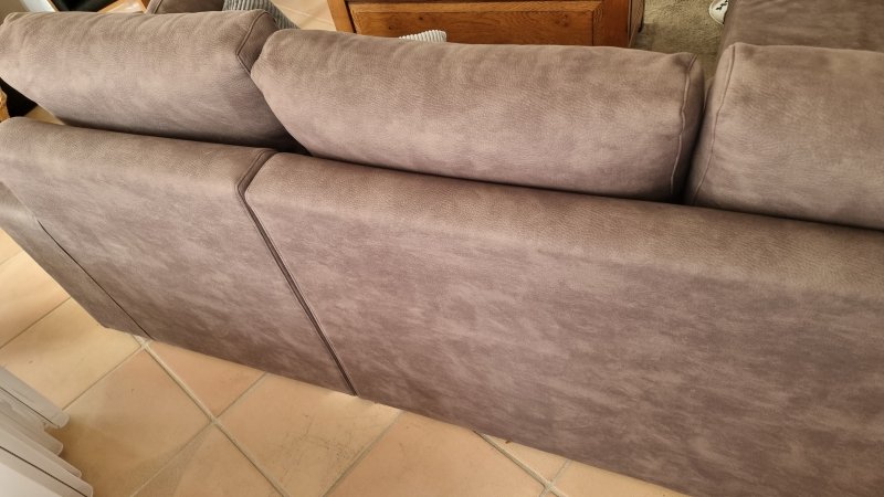 Beautiful living room couch in brown