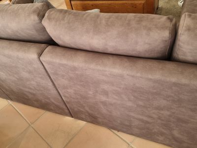 Beautiful living room couch in brown
