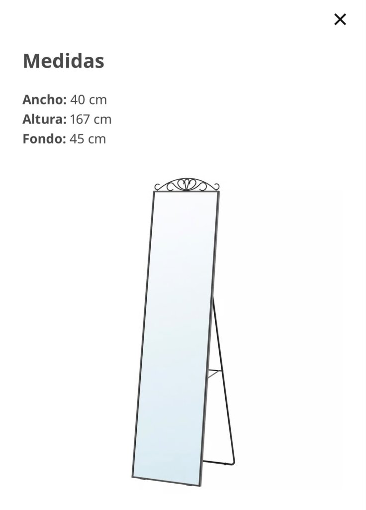 schöner Ikea Standspiegel wie NEU