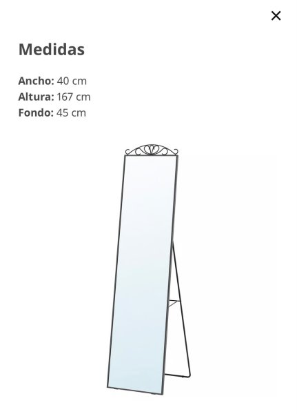 schöner Ikea Standspiegel wie NEU
