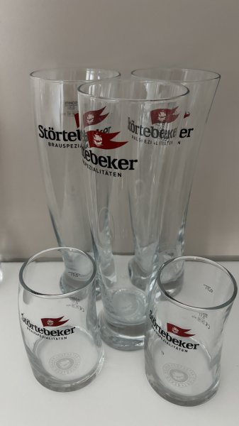Schott Zwiesel Glasses / Crystal Glasses - Set / Störtebecker Glasses / Wheat Beer Glasses / Mulled Wine Glasses