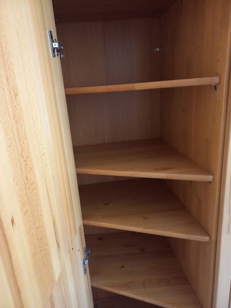 Schrank Vollholz Design 2,05 m breit, 2,23 hoch