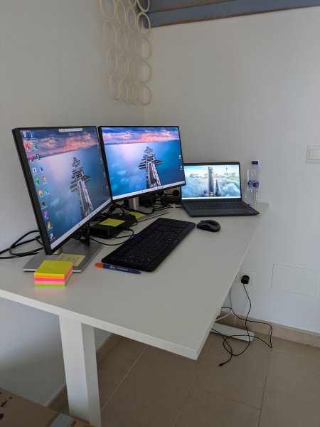 Escritorio regulable en altura