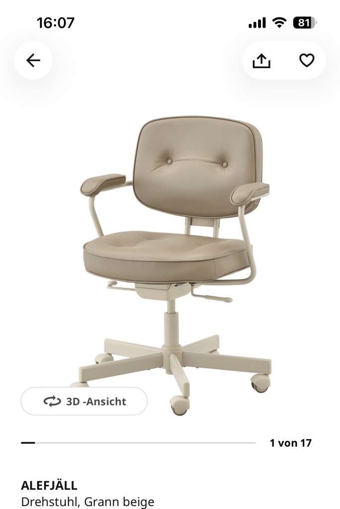 Desk with chair from IKEA