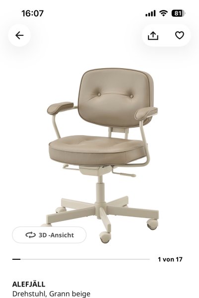 Desk with chair from IKEA