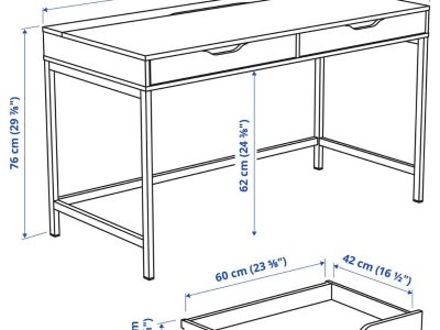 Desk with chair from IKEA