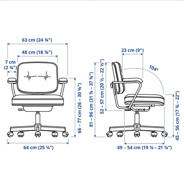 Desk with chair from IKEA