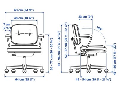 Desk with chair from IKEA