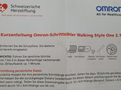 Schrittzähler Omron One2 NEU und originalverpackt