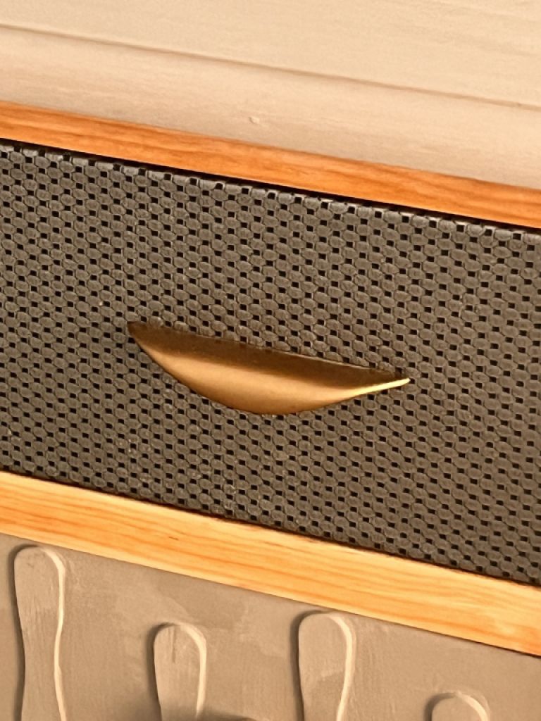 Schubladenschrank - Kommode 6 Schubladen Kunstleder bezogen