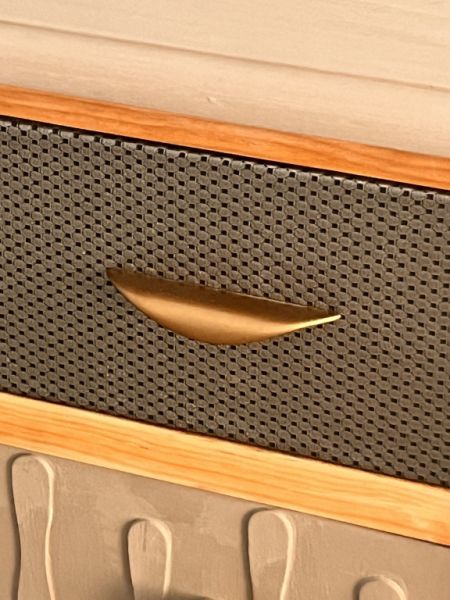 Schubladenschrank - Kommode 6 Schubladen Kunstleder bezogen