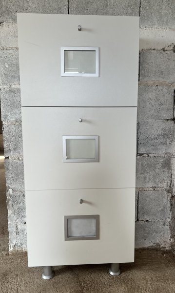 Zapatero blanco/gris