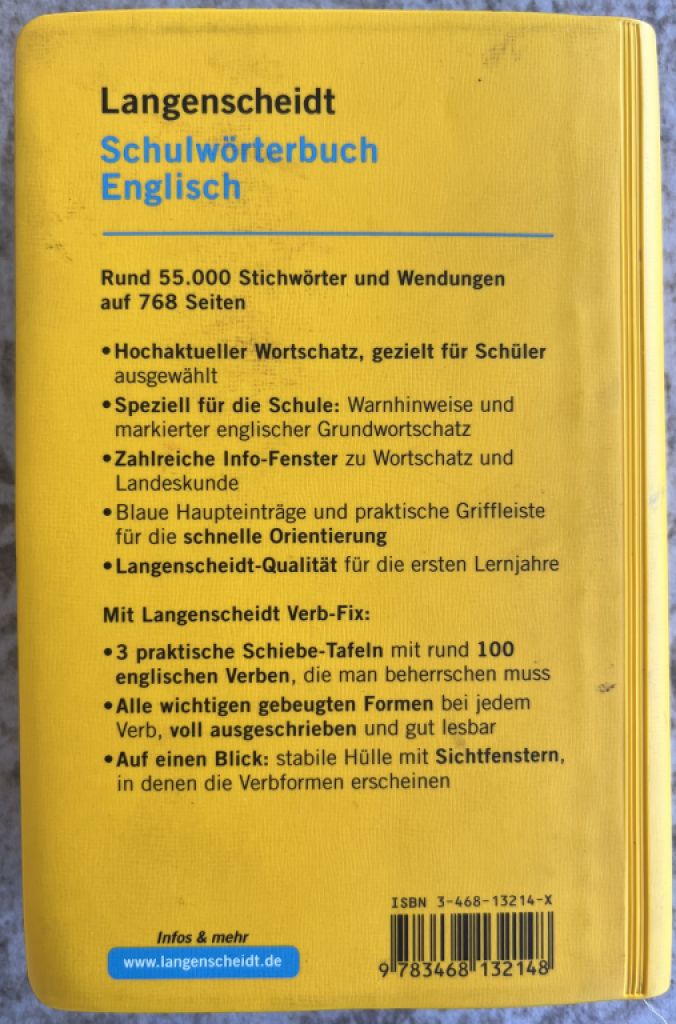 Schulwörterbuch - Englisch von Langenscheidt