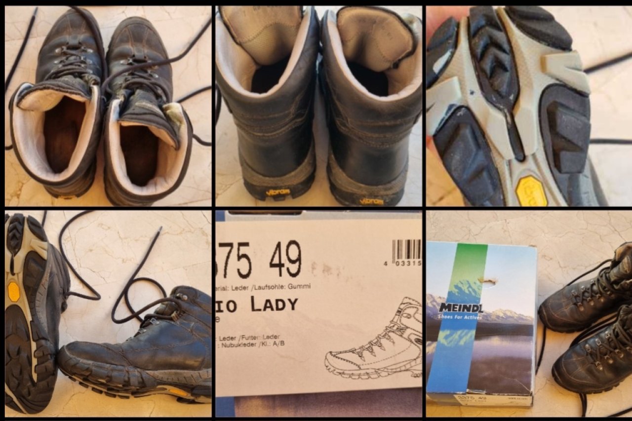 Schwarze Meindl Damen Wanderstiefel Gr. 7