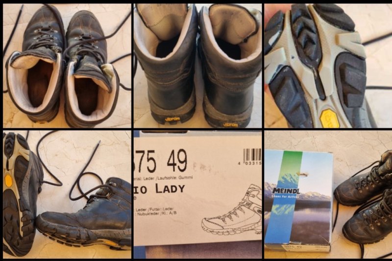 Schwarze Meindl Damen Wanderstiefel Gr. 7