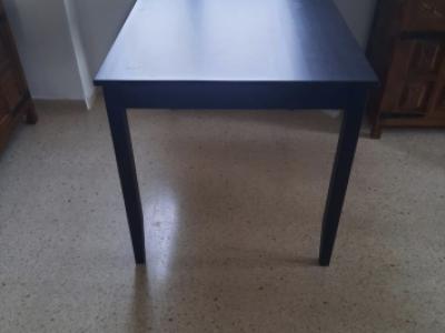 Black dining table