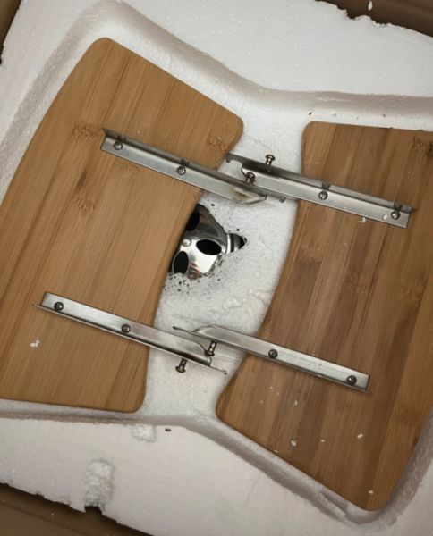 Kamado de cerámica negro 2-in-1 ahumador con parrilla de carbón 56 cm