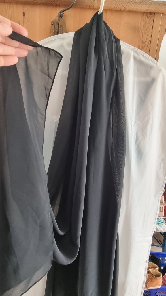 Schwarzes langes elegantes Trägerkleid Abendkleid, Esprit Gr. 36