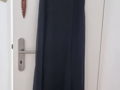 Vestido negro largo elegante de tirantes, vestido de noche, Esprit Talla 36