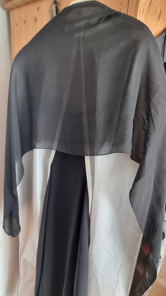 Schwarzes langes elegantes Trägerkleid Abendkleid, Esprit Gr. 36