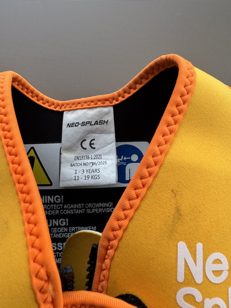 Schwimmweste für kleine Kinder,  Neo Splash!
