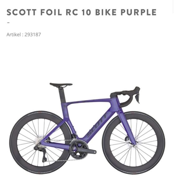 Scott Foil RC 10 purple talla M