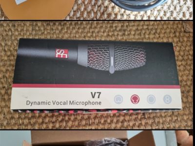 sE Electronics V7 Mikrofon-Set inkl. Millenium Stativ, Mikro-Klemme & Cordial XLR-Kabel (5m)