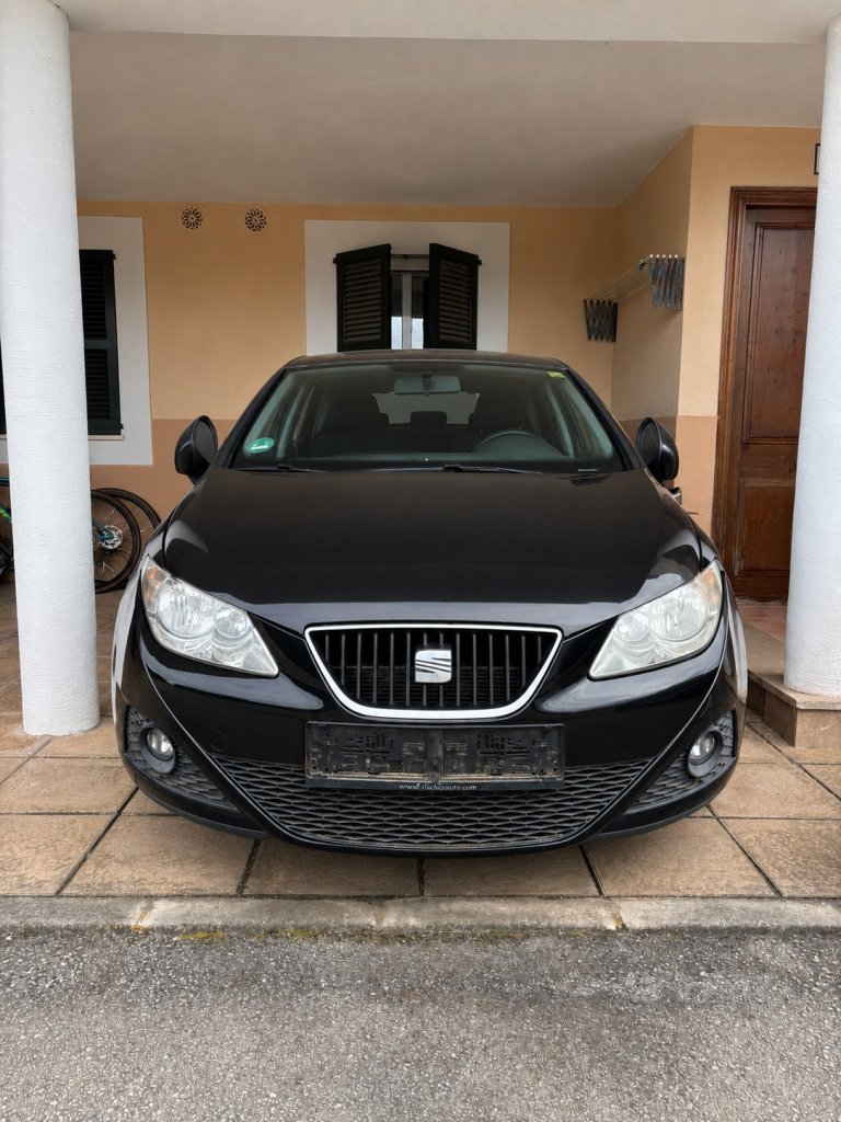 SEAT Ibiza 1.4 Benzin, schwarz, EZ 01/2009  abgemeldet, Bastlerfahrzeug / Ersatzteilspender