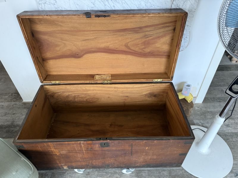 Very old, well-preserved seaman's trunk