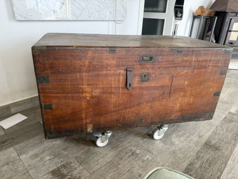 Very old, well-preserved seaman's trunk