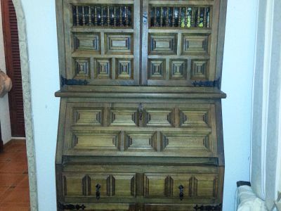 Sekretär Schrank mit Aufsatz zum Restaurieren