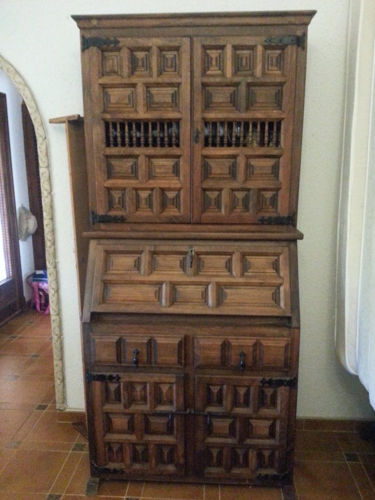 Sekretär Schrank mit Aufsatz zum Restaurieren