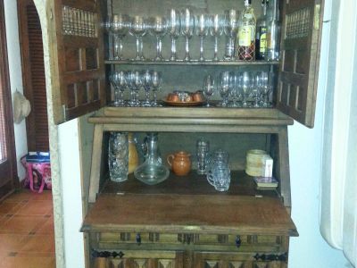 Sekretär Schrank mit Aufsatz zum Restaurieren