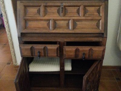 Sekretär Schrank mit Aufsatz zum Restaurieren