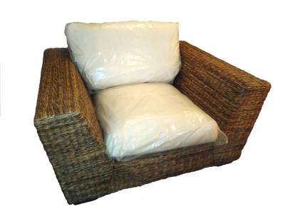 Sillón BOSTON, NUEVO, tejido con fibra de Manila (Abaca)