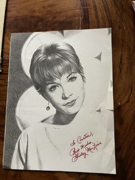 Shirley MacLaine autograph