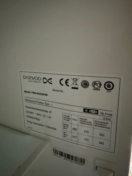 Side by Side Kühl- und Gefrierschrank Daewoo FRN-SH23BVW