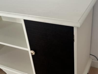 Sideboard 150cm long covered with artificial leather